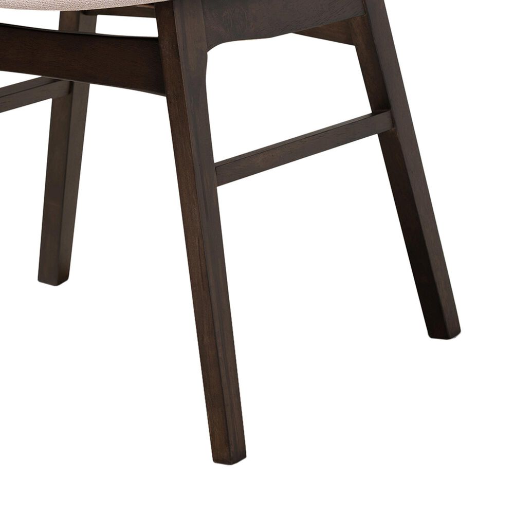 Baxton Studio Britte Side Chair with Beige Cushion in Dark Oak Brown (Set of 4), , large