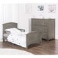 Foundations Worldwide Hampton Toddler Bed with Rails in Dapper Gray, , large