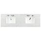 James Martin Vanities Brittany 72" Double Bathroom Vanity in Burnished Mahogany with 3 cm Eternal Jasmine Pearl Quartz Top and Rectangle Sinks, , large