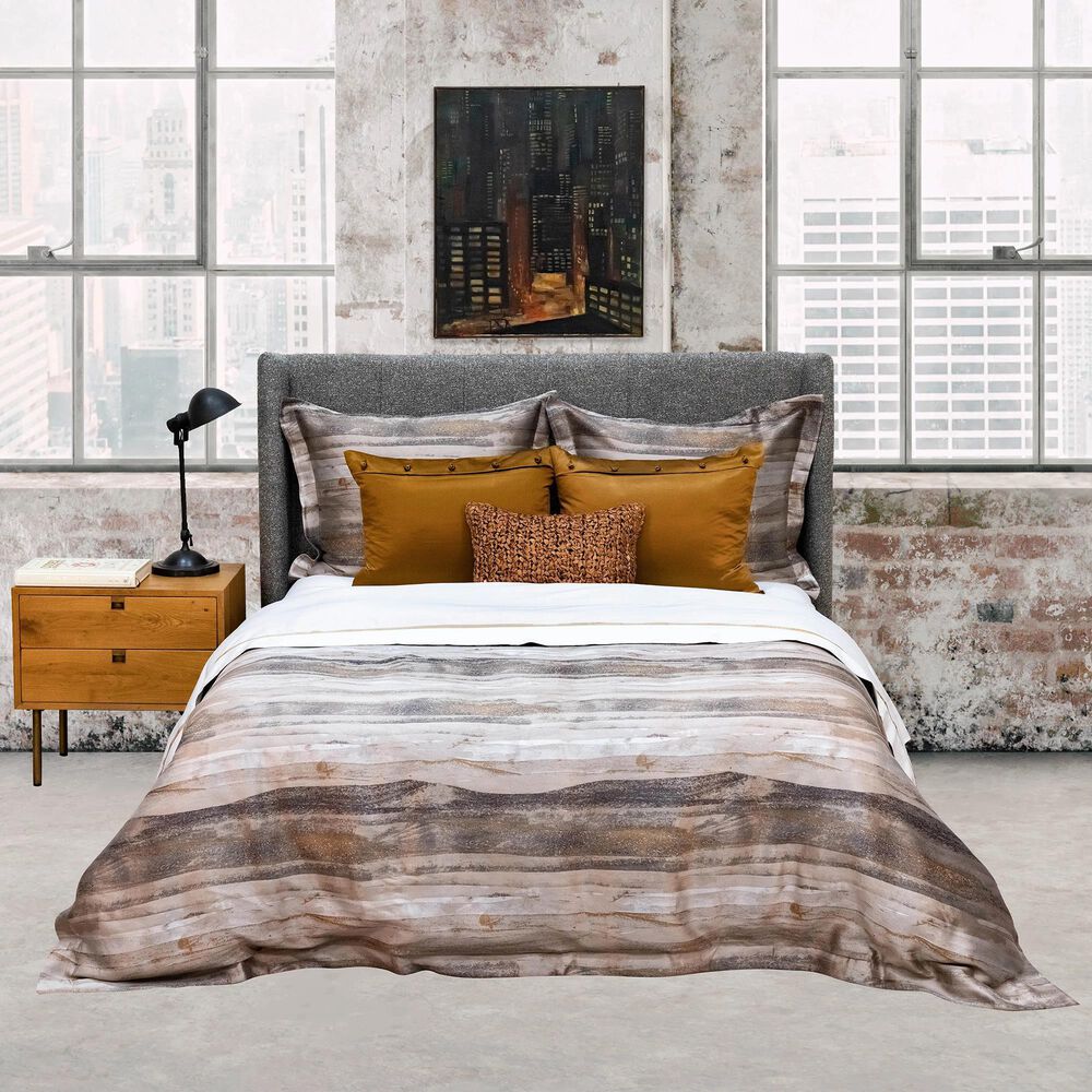 Ann Gish Horizon King Duvet in Smoke, , large