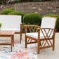 Linon Home Decor Jubil 4-Piece Outdoor Conversation Set in Brown, , large
