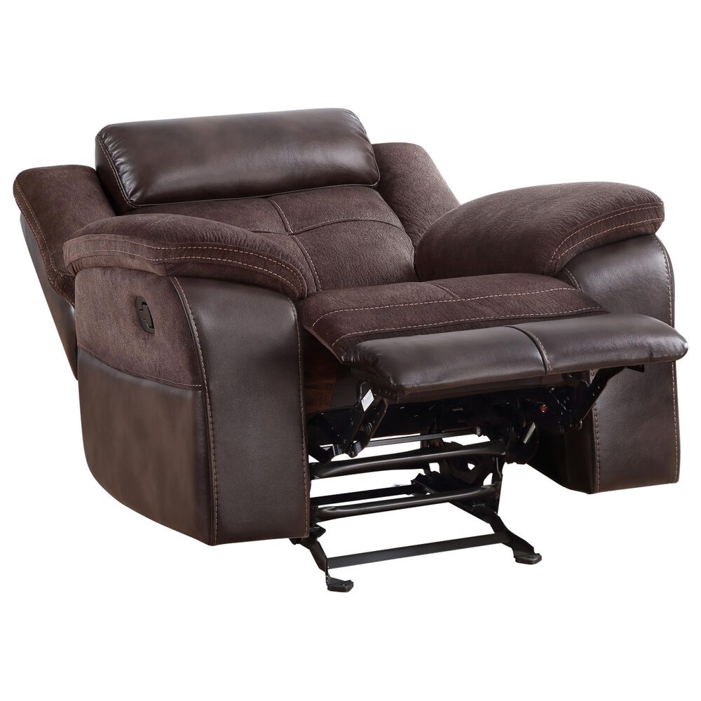Steve Silver Pueblo Manual Recliner Chair in Coffee, , large