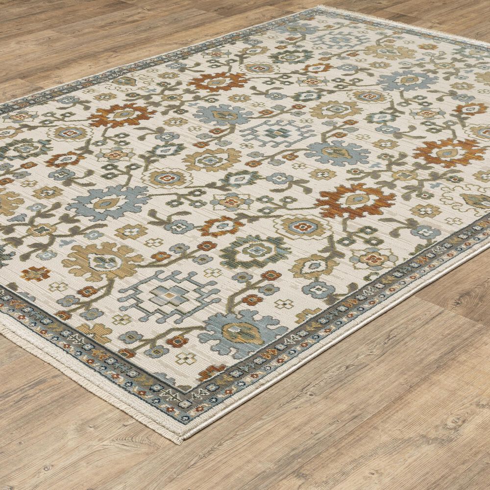 Oriental Weavers Keira Ivory and Multicolor 7&#39;10&quot; x 10&#39;10&quot; Area Rug, , large