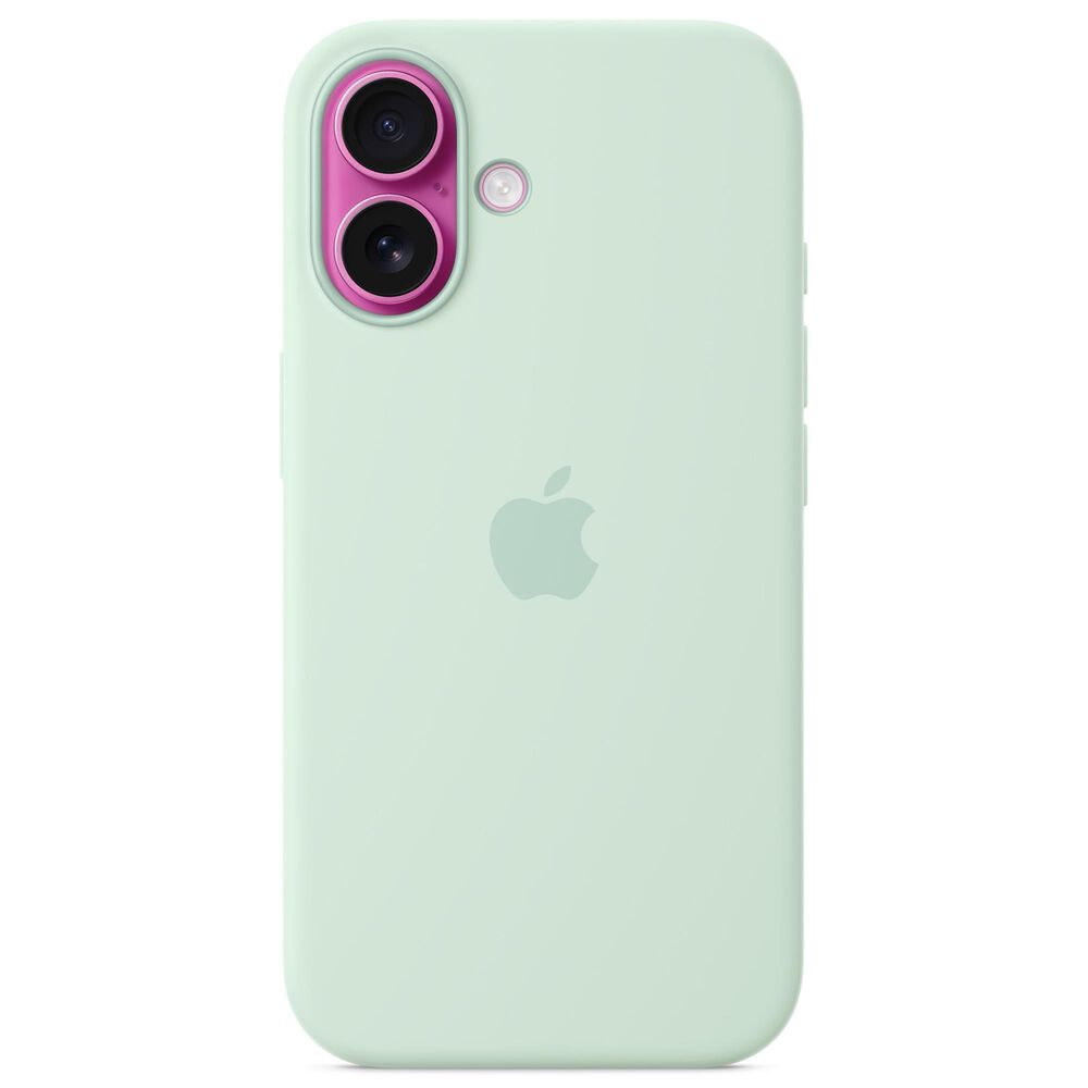 Apple Silicone Case with MagSafe for iPhone 16 in Aquamarine, , large
