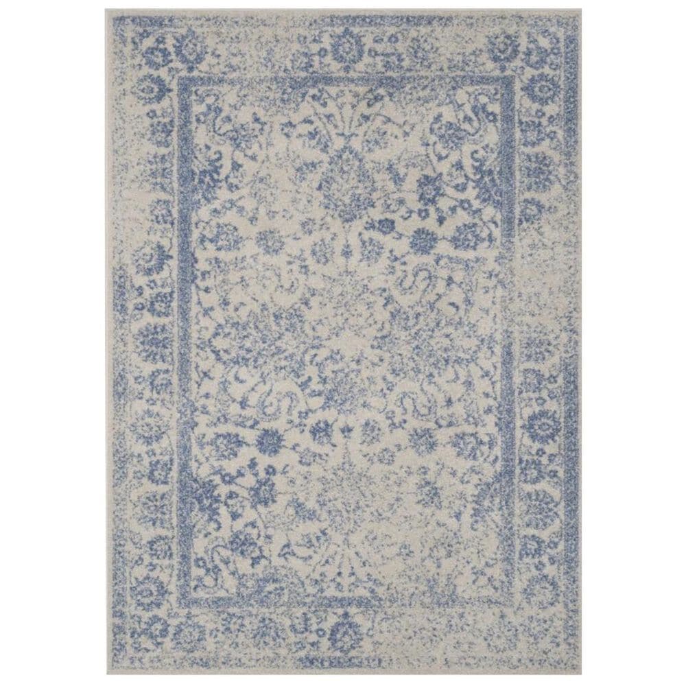 Safavieh Adirondack ADR109L 5&#39;1&quot; x 7&#39;6&quot; Ivory and Light Blue Area Rug, , large