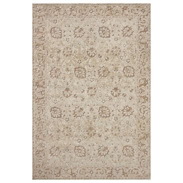 Loloi Percival Natural and Salmon 5" x 7"6" Area Rug, , large