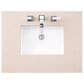 James Martin Vanities Amberly 36" Single Bathroom Vanity in Walnut with 3 cm Eternal Marfil Quartz Top and Rectangular Sink, , large