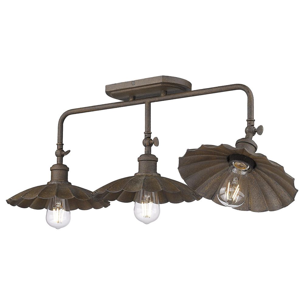 Golden Lighting Clemence 3-Light Bath Vanity in Dark Rust, , large