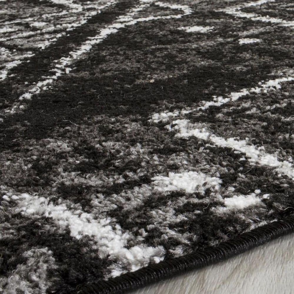 Safavieh Adirondack ADR111C 4&#39; Round Black and Silver Area Rug, , large