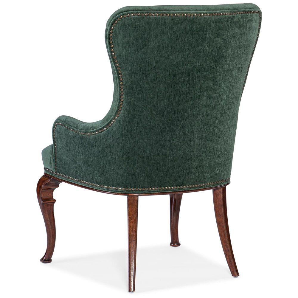 Hooker Furniture Charleston Host Chair in Green Velvet, , large