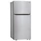 LG 20 Cu. Ft. Top Freezer Refrigerator Reversible Door in Stainless Steel, , large