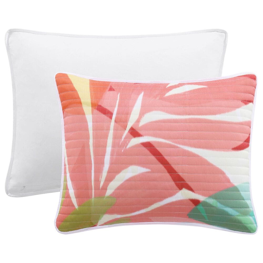 J. Queen New York Tiki 2-Piece Twin/Twin XL Quilt Set in Fuchsia, , large