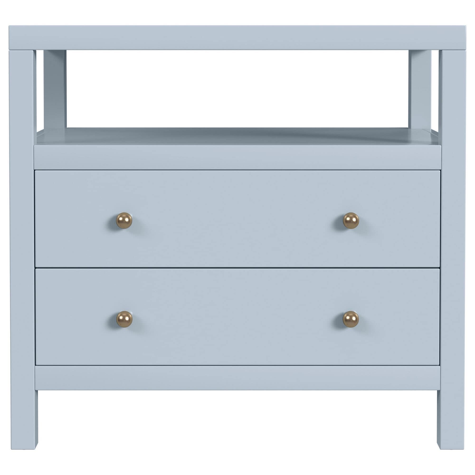 Butler Specialty Company Nora 2-Drawer Wide Nightstand with Open