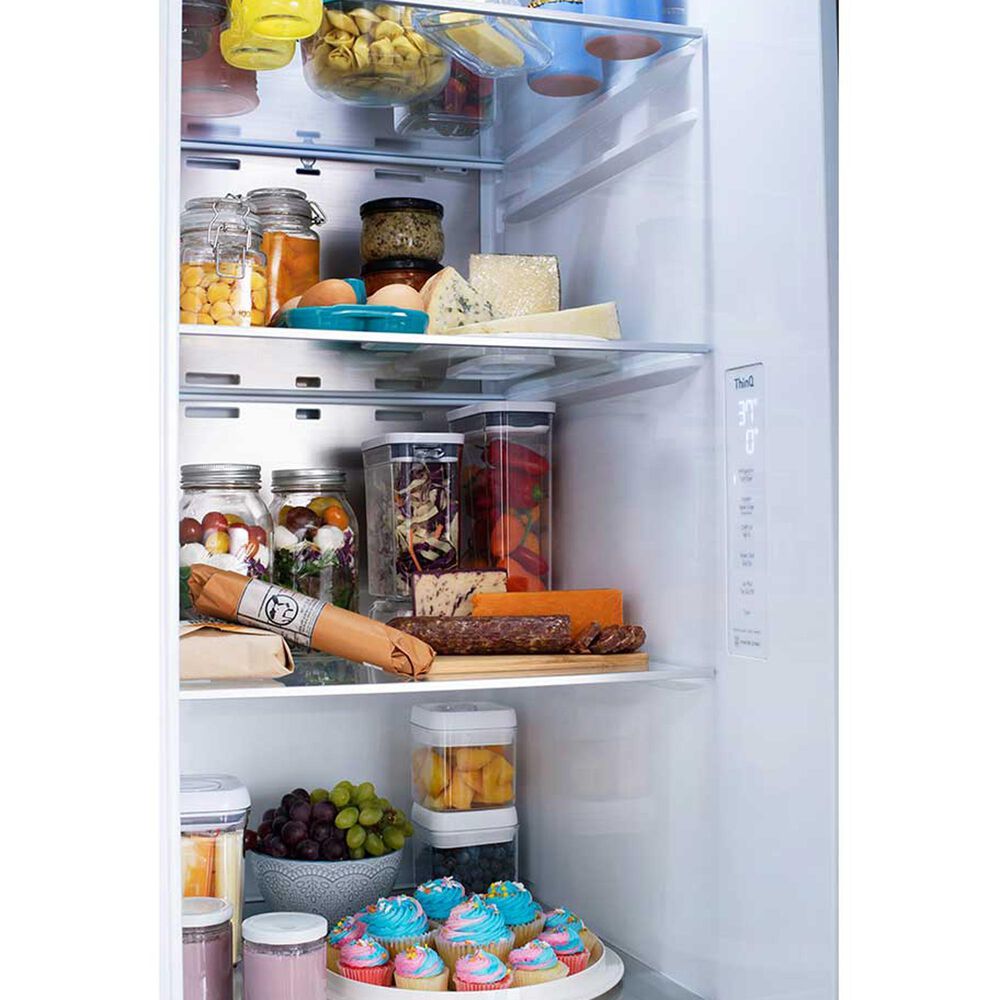 LG 27.1 Cu. Ft. Side-by-Side Refrigerator in Black Stainless Steel, , large