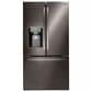 LG 27.7 Cu. Ft. 3-Door French Door Refrigerator in PrintProof Black Stainless Steel, , large