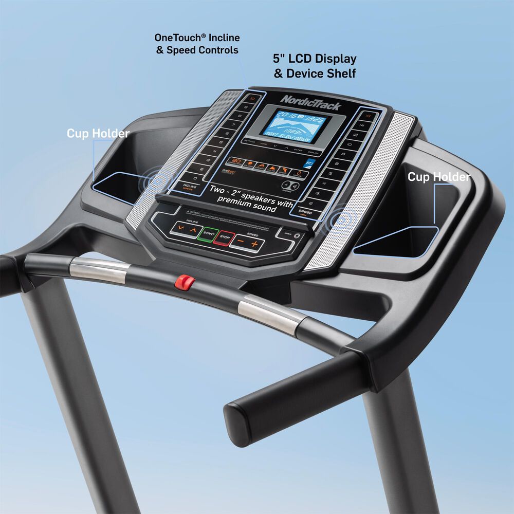NordicTrack T6.5 S Foldable Treadmill in Black and Gray, , large