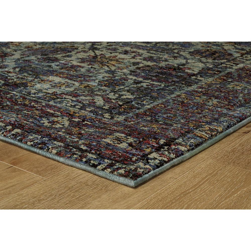 Oriental Weavers Andorra 6846B 2&#39;6&quot; x 12&#39; Blue and Purple Runner, , large
