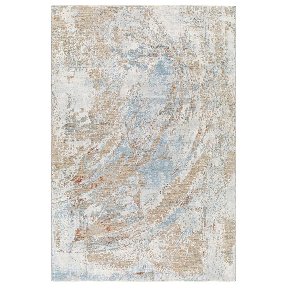 Surya Brunswick Cream, Tan, Taupe, Light Slate, Blue and Seafoam 10&#39; x 13&#39;11&quot; Area Rug, , large