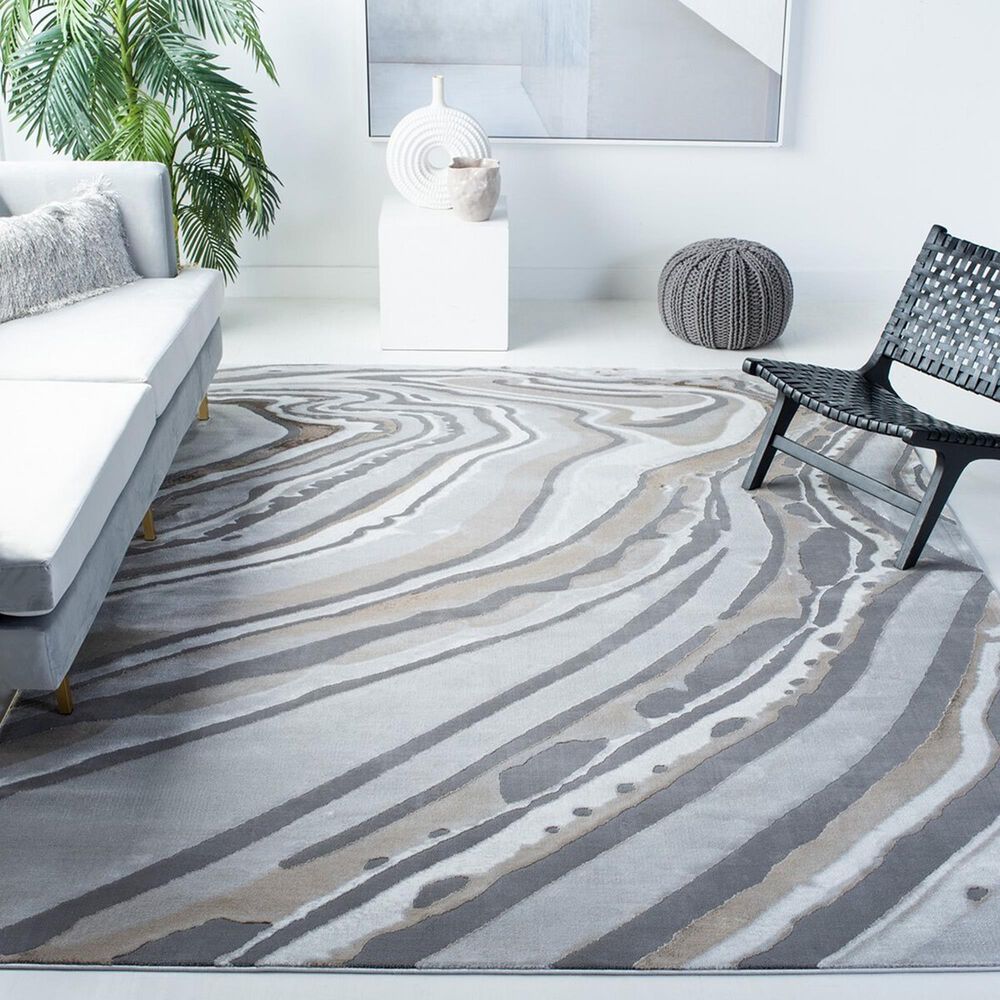 Safavieh Craft CFT843D 8&#39; x 10&#39; Gold and Grey Area Rug, , large