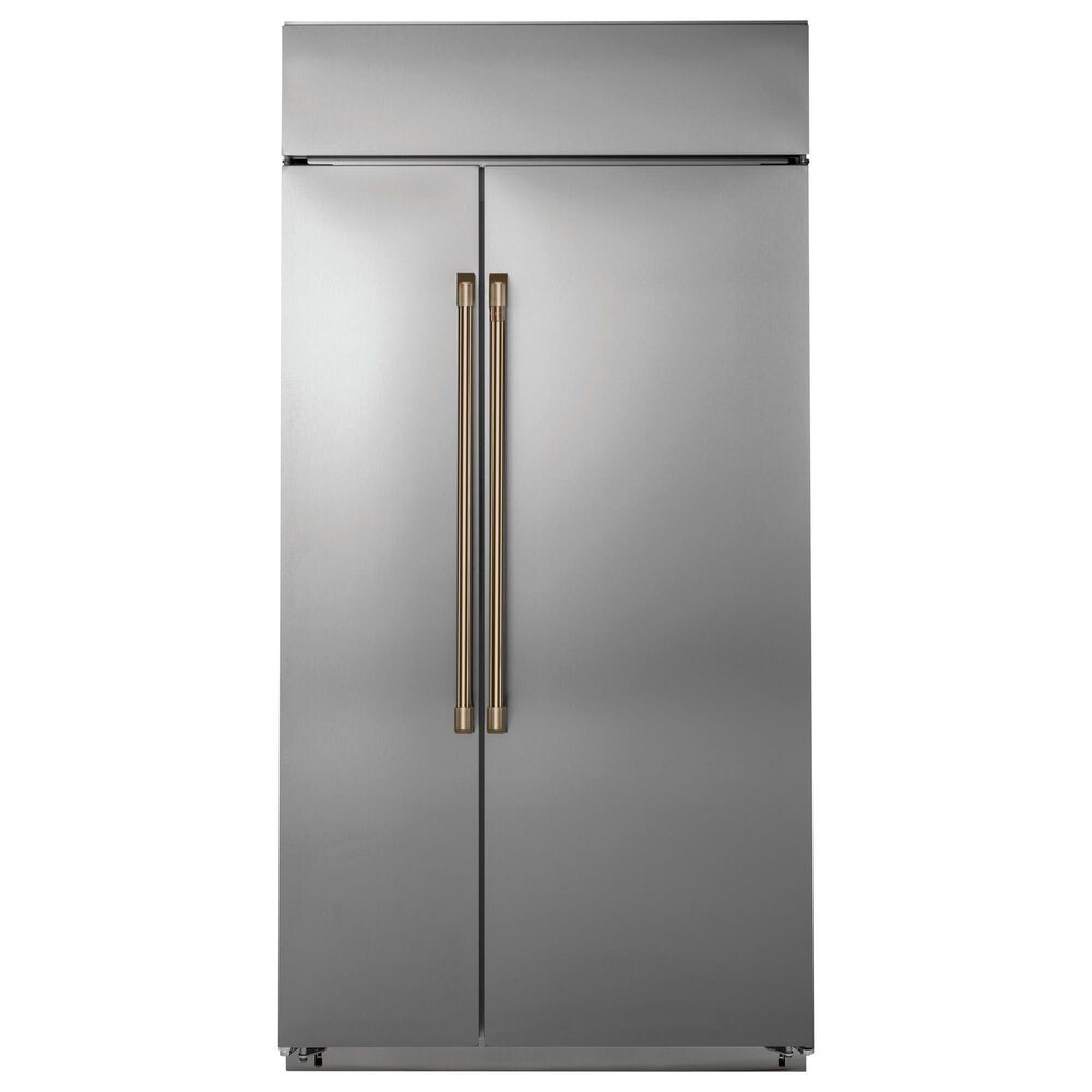 Cafe 2-Piece CXSS2H2PMBZ Refrigeration Handle Kit in Brushed Bronze, , large