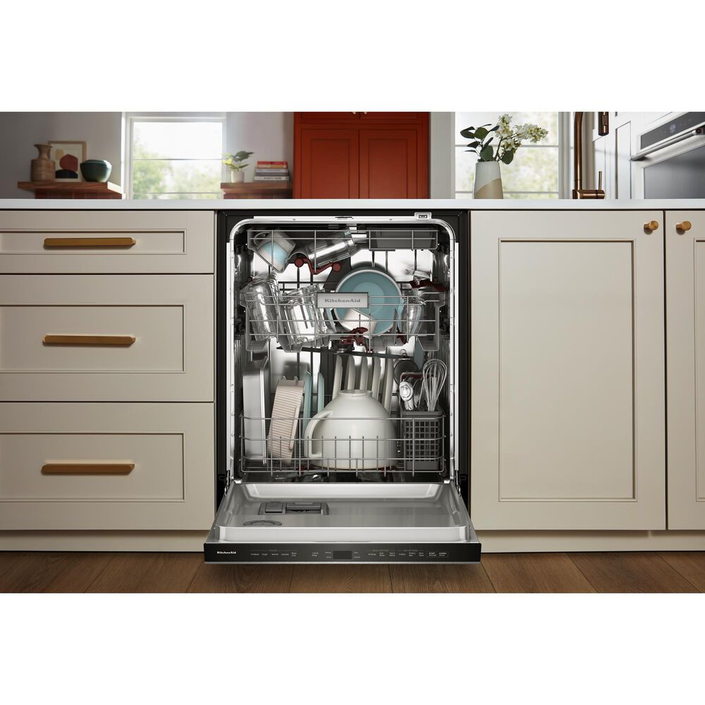 KitchenAid 24" Max Jets Third Rack Dishwasher with Advanced ProDry System, Pocket Handle and Ultra-bright LED Lighting in PrintShield Stainless, , large