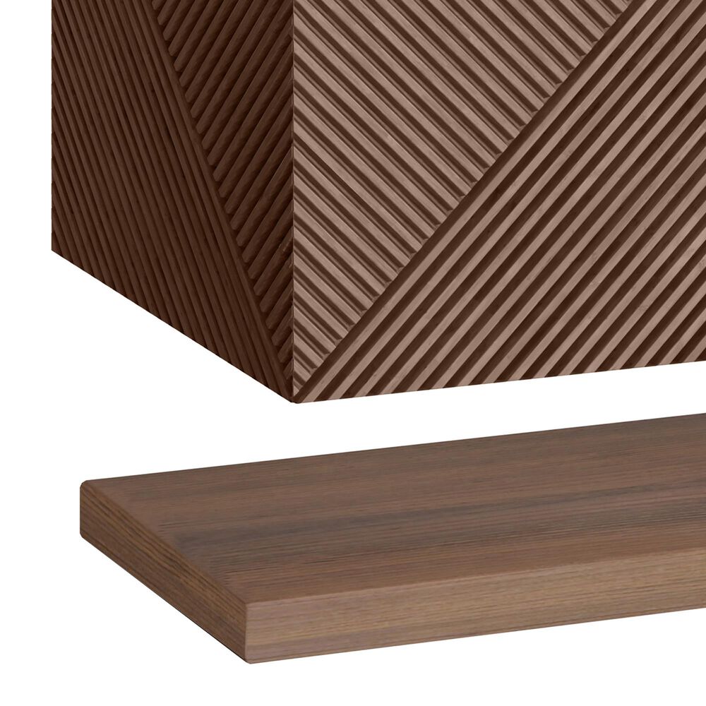 James Martin Vanities Marcello 36" Single Bathroom Vanity in Chestnut with 3 cm Carrara White Marble Top and Rectangular Sink, , large