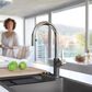 Blanco Urbena 1.5 GPM Pull-Down Kitchen Faucet in Chrome and Cinder, , large
