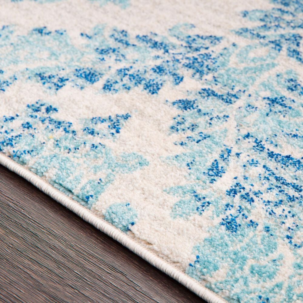 Surya Harput Navy, Ivory, Medium Gray and Teal 5&#39;3&quot; x 7&#39;3&quot; Area Rug, , large