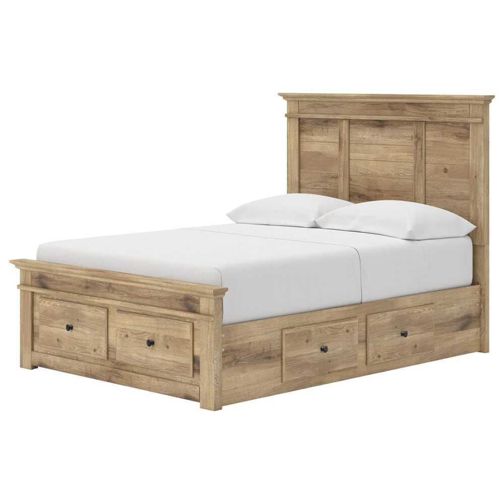 Ashley Makidern Full Storage Bed with Six Drawers in Tan, , large