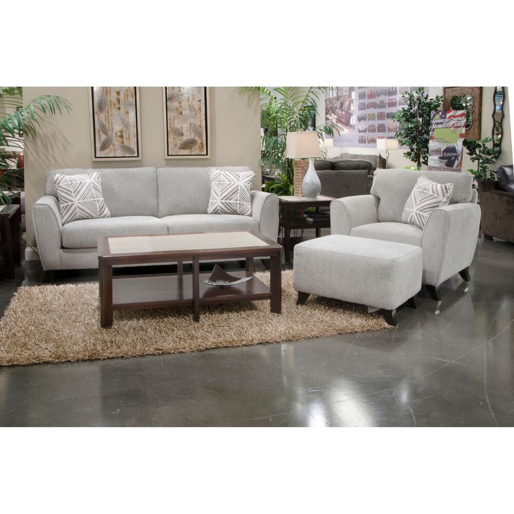 Catnapper Alyssa Ottoman in Pebble, , large