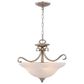 Vaxcel Monrovia 3-Light Semi Flush Mount in Brushed Nickel, , large