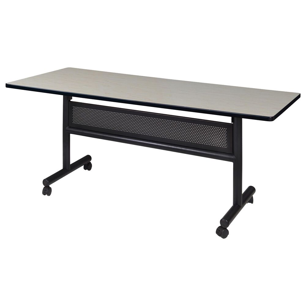 Regency Global Sourcing Kobe 60" x 30" Mobile Training Table with Modesty in Maple, , large