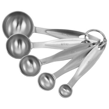   CraftKitchen 5-Piece Measuring Spoons in Stainless Steel, , large