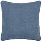 Rizzy Home Solid 20" Down Filled Pillow in Blue, , large