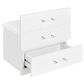 Pacific Landing Danbury 3-Drawer Makeup Vanity Set in White High Gloss, , large