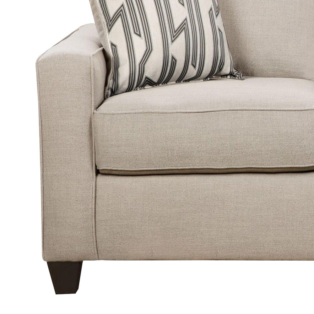 Northwestern Lynx Loveseat in Bisque Linen, , large