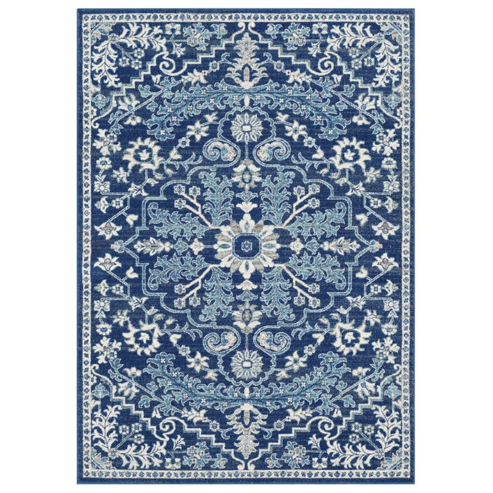 Surya Harput HAP-1068 5"3" x 7"3" Gray, Teal and Dark Blue Area Rug, , large
