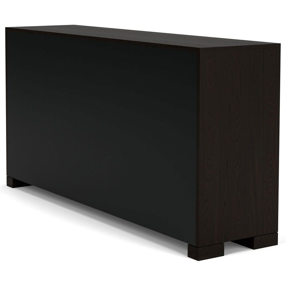 Riverside Furniture Lydia 6-Drawer Dresser and Mirror in Dark Cabernet, , large