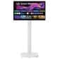LG 31.5" 4K UHD IPS Smart Monitor Swing with Touchscreen and Rolling Stand in White, , large