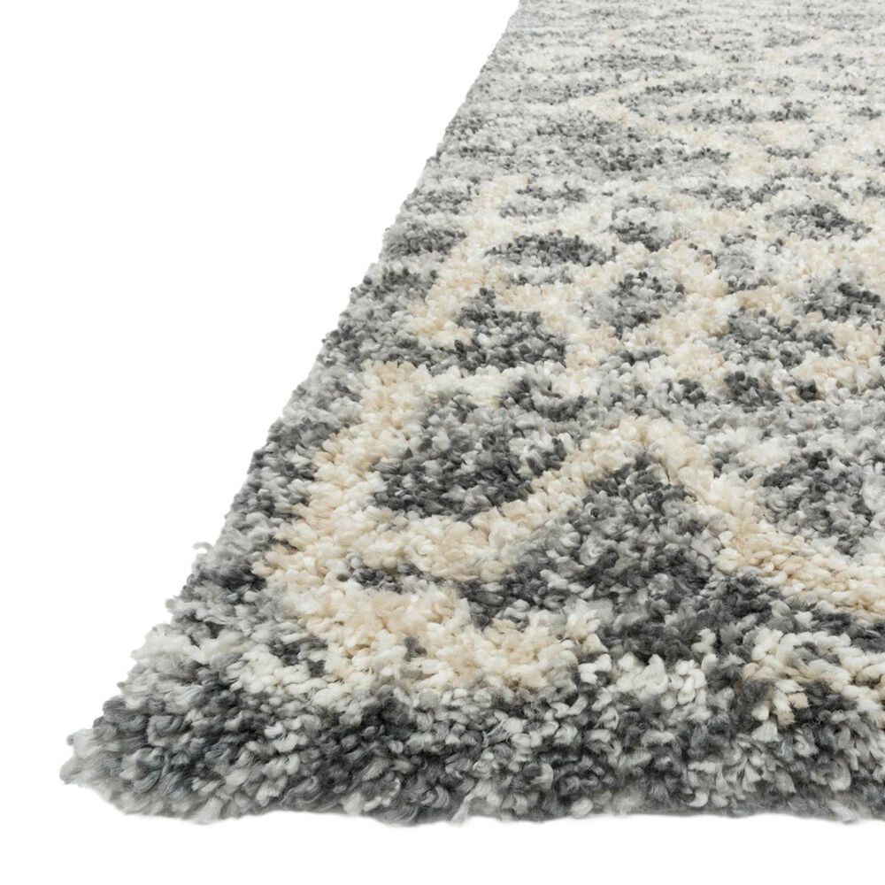 Loloi Quincy QC-02 2&#39;3&quot; x 8&#39; Graphite and Beige, , large