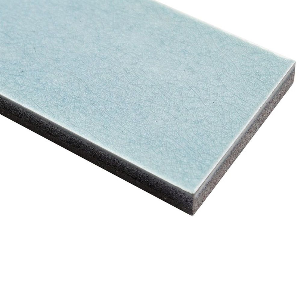Soho Studio ColorHues Arctic Blue 2" x 8" Lava Stone Tile, , large