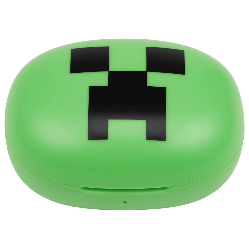 KIDdesigns Minecraft Bluetooth True Wireless Earbuds with Charging Case in Green, , large