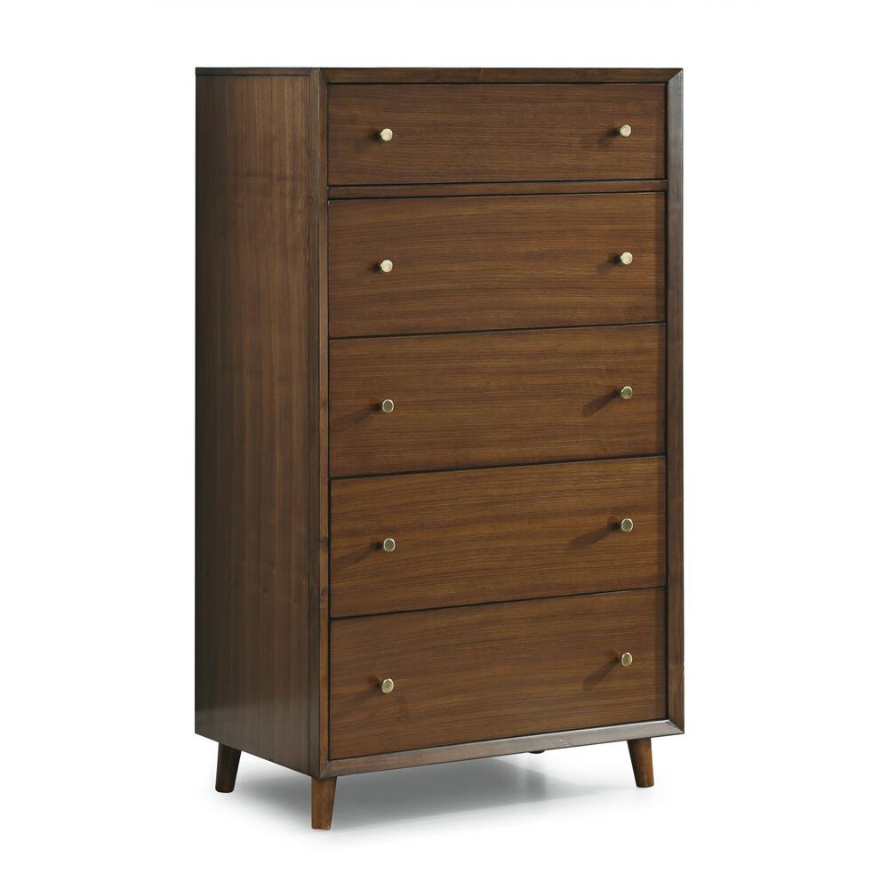 Flexsteel Ludwig 5-Piece Queen Bedroom Set in Walnut, , large