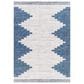 Surya Eagean EAG-2355 Dark Blue, Off-White, Navy and Pale Blue 2" x 2"11" Indoor/Outdoor Area Rug, , large