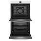 Whirlpool 27" Self-Cleaning Air Fry Single-Fan Smart Double Electric Wall Oven in White, , large