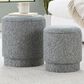 Lumisource Marla 2-Piece Upholstered Ottoman Set in Light Green, , large