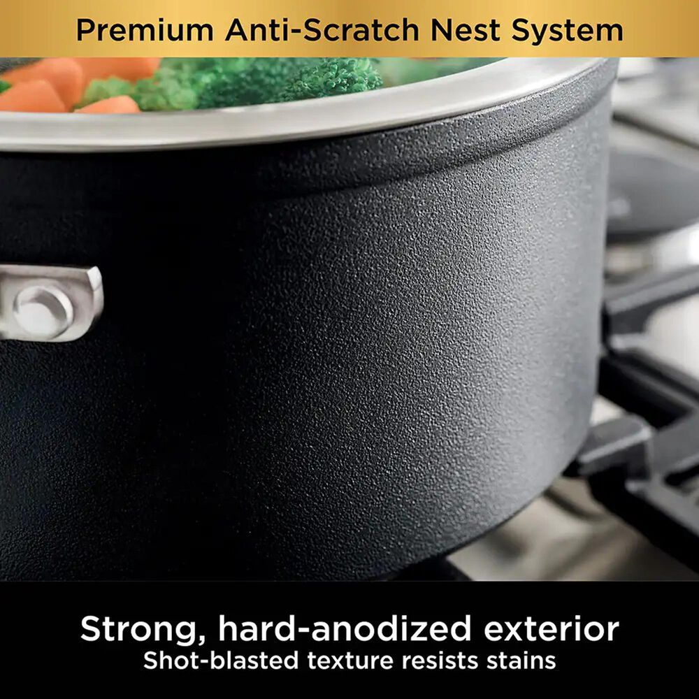 Ninja Foodi NeverStick Premium Anti-Scratch Nest System, 4-Piece Cookware  Set 