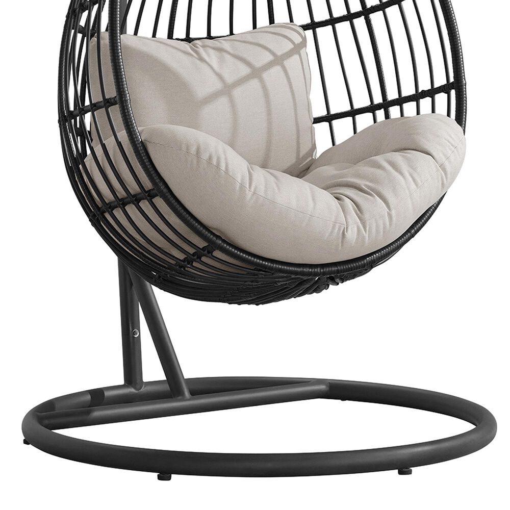 Mayberry Hill Playa Swing Egg Chair in Olefin Beige, , large