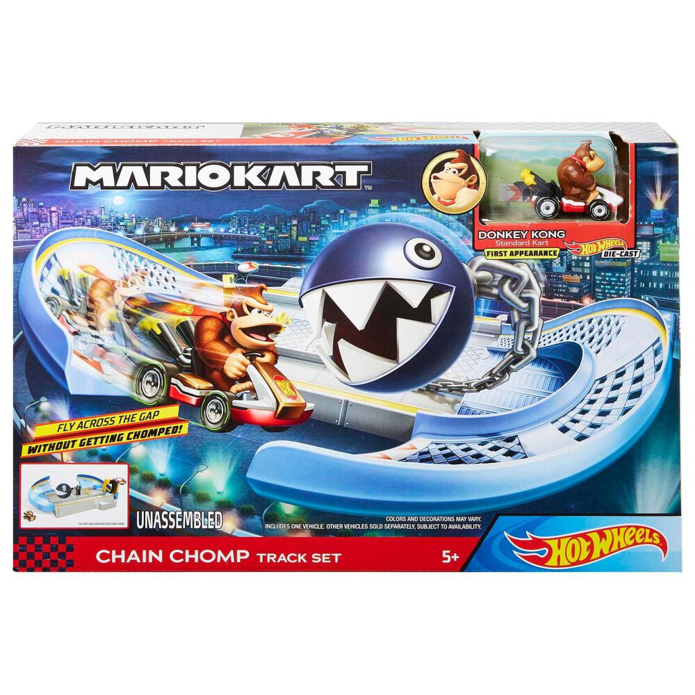 Hot Wheels Mario Kart Chain Chomp Track Set in Multicolor, , large