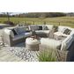 Ashley Calworth Patio Ottoman in Light Brown, , large